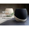 Wavy Planter with Drainage Plate