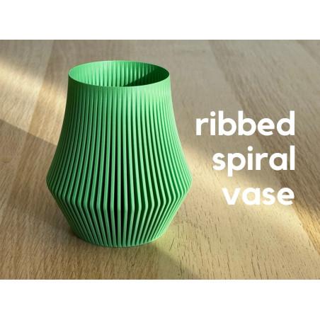 Ribbed Spiral Vase